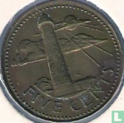 Barbados 5 cents 1982 (without FM) - Image 2