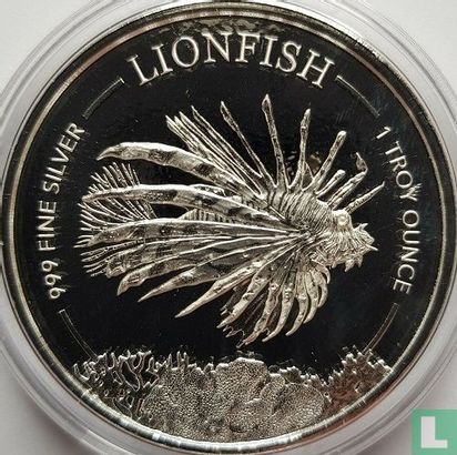 Barbados 1 dollar 2019 (colourless) "Lionfish" - Image 2