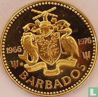 Barbados 5 cents 1976 (PROOF) "10th anniversary of Independence" - Image 1