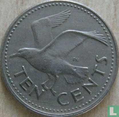Barbade 10 cents 1973 (sans FM) - Image 2
