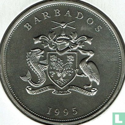 Barbados 5 Dollar 1995 "50th anniversary of the United Nations" - Bild 2