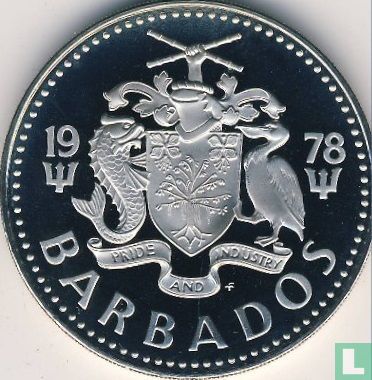 Barbados 2 dollars 1978 (PROOF) - Image 1