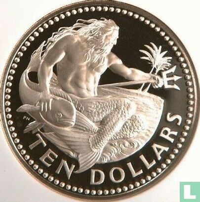Barbados 10 dollars 1974 (PROOF) - Image 2