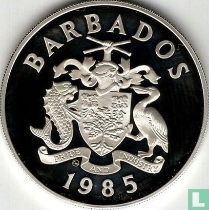 Barbados 20 dollars 1985 (PROOF) "United Nations decade for women" - Image 1