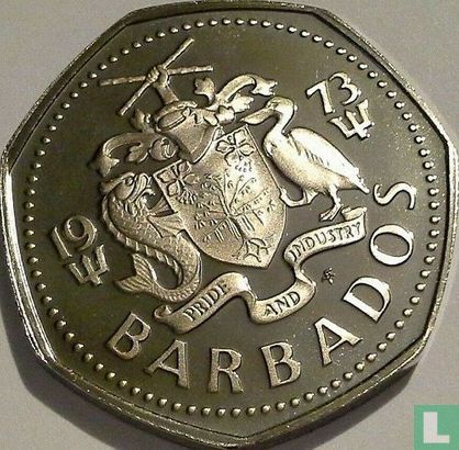 Barbade 1 dollar 1973 (BE) - Image 1
