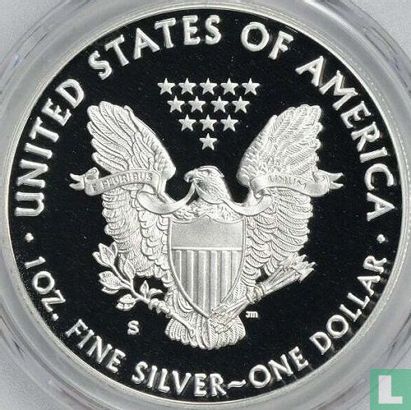 États-Unis 1 dollar 2017 (BE - S) "Silver Eagle" - Image 2
