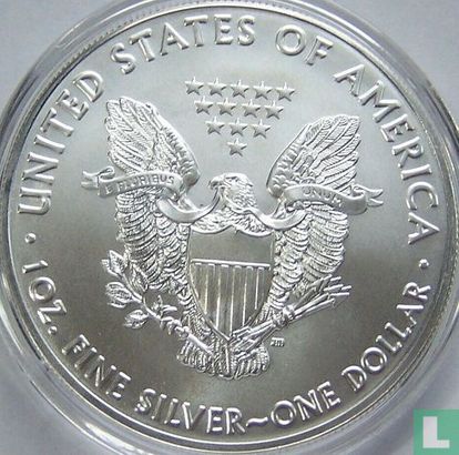 United States 1 dollar 2020 (colourless) "Silver Eagle" - Image 2