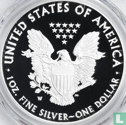 États-Unis 1 dollar 2019 (BE - W) "Silver Eagle" - Image 2