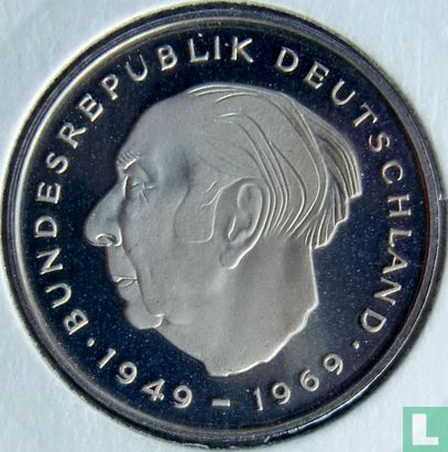 Germany 2 mark 1974 (D - Theodor Heuss) - Image 2