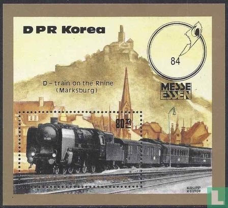 Steam train Stamp Fair Essen