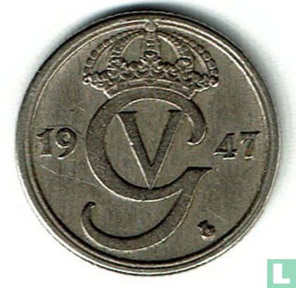 Zweden 10 öre 1947 (nikkel-brons) - Afbeelding 1