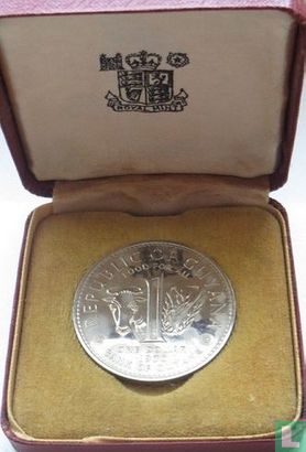Guyana 1 dollar 1970 (PROOF) "FAO - Food for all - Proclamation of Republic" - Afbeelding 3