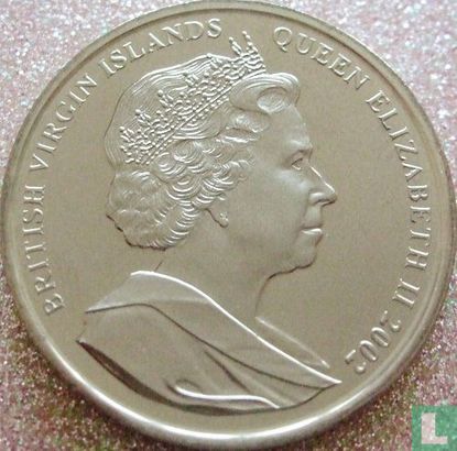 Britse Maagdeneilanden 1 dollar 2002 "50th anniversary Accession of Queen Elizabeth II - Queen with Ronald and Nancy Reagan" - Afbeelding 1