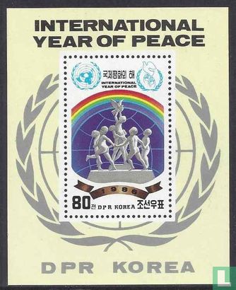 Internationaal jaar van de vrede (getand)