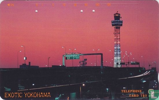 Exotic Yokohama - Highway and Tower At Dusk - Image 1