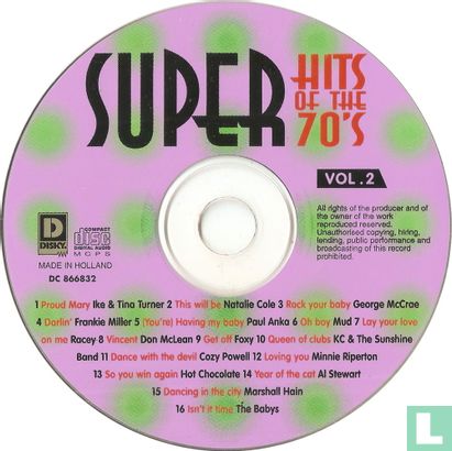 Super Hits Of The 70's Vol. 2  - Image 3