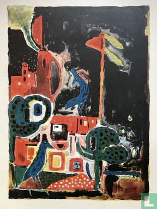 Kleurrijk abstract werk, mogelijk ‘60