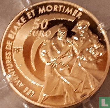 France 50 euro 2010 (PROOF) "The adventures of Blake and Mortimer" - Image 2