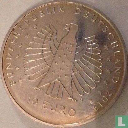 Germany 10 euro 2013 "125 years Discovery of electric field force by Heinrich Hertz" - Image 1