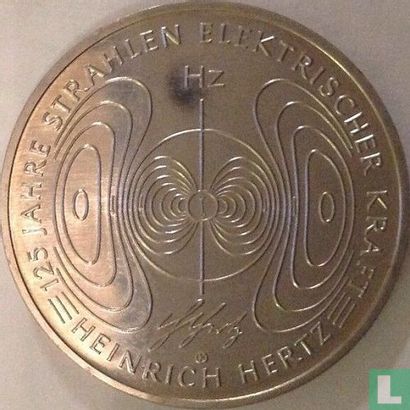 Germany 10 euro 2013 "125 years Discovery of electric field force by Heinrich Hertz" - Image 2