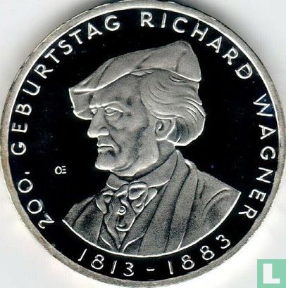 Duitsland 10 euro 2013 (PROOF) "200th anniversary of the birth of Richard Wagner" - Afbeelding 2