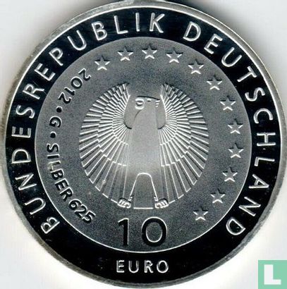 Germany 10 euro 2012 (PROOF) "50 years German Welthungerhilfe" - Image 1