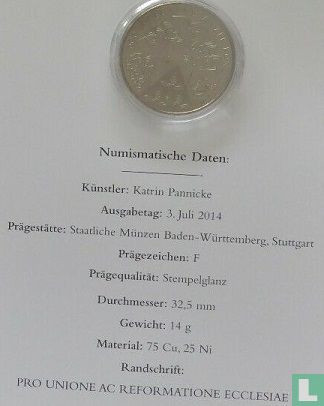 Allemagne 10 euro 2014 "600 years Council of Constance" - Image 3