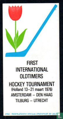 IJshockey Nederland : First International Oldtimers Hockey Tournament Holland 1976