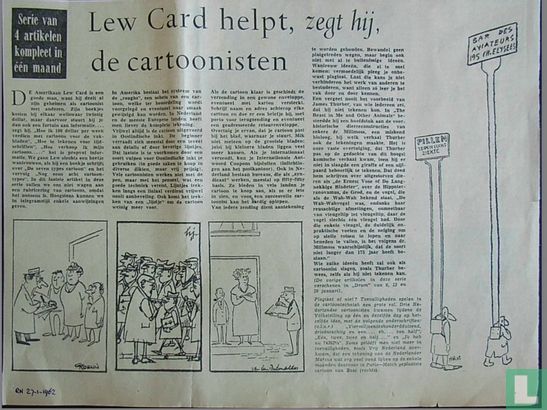 Lew Card helpt, zegt hij, de cartoonisten - Bild 1