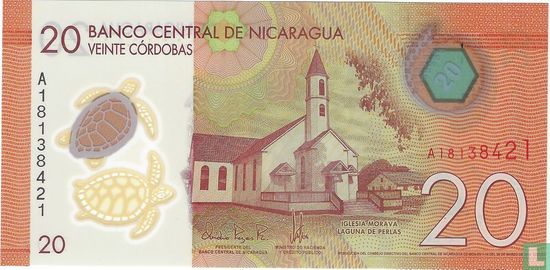 Nicaragua 20 Cordobas 2015 - Image 1