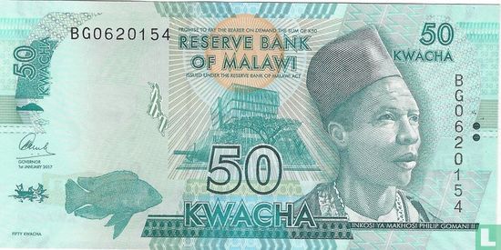 Malawi 50 Kwacha 2017 - Image 1