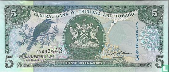 Trinidad and Tobago 5 Dollars 2015 - Image 1