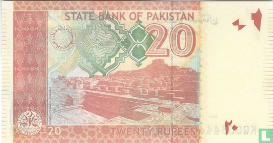 Pakistan 20 Rupees 2019 - Image 2