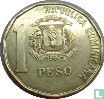 Dominicaanse Republiek 1 peso 1991 - Afbeelding 2