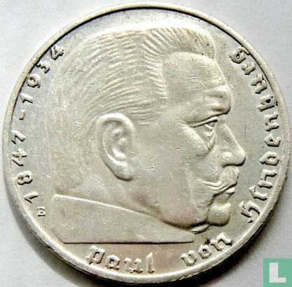 Duitse Rijk 2 reichsmark 1937 (E) - Afbeelding 2