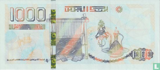 Algerije 1000 Dinars (Mohamed Loukal & Salah Eddine Taleb) - Afbeelding 2