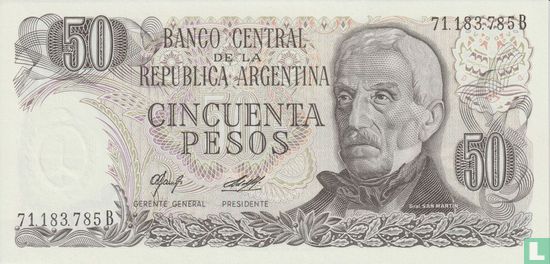 Argentinien 50 Pesos (Porta - Diz) - Bild 1