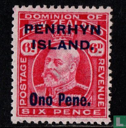 King Edward VII with overprint