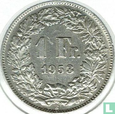 Zwitserland 1 franc 1953 - Afbeelding 1