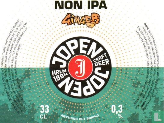 Non IPA Ginger - Image 1