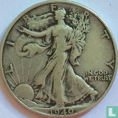 Verenigde Staten ½ dollar 1940 (zonder letter) - Afbeelding 1