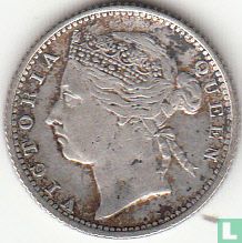 Straits Settlements 10 cents 1889 - Image 2