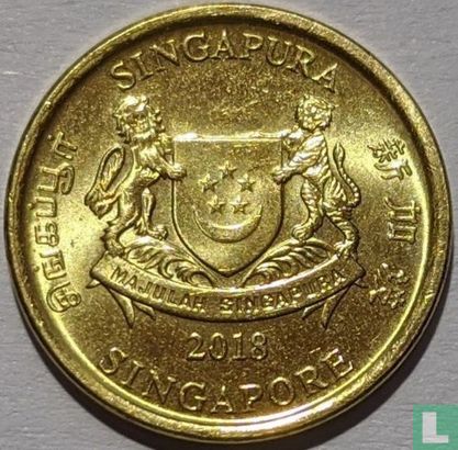 Singapore 5 cents 2018 - Image 1