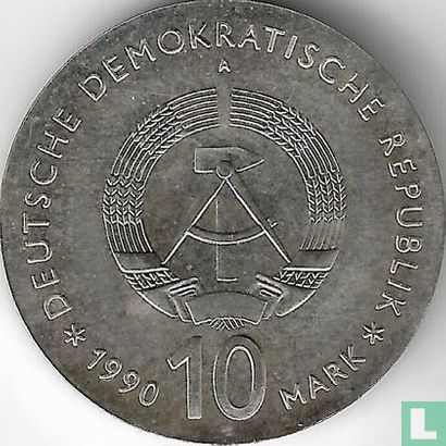 DDR 10 mark 1990 "175th anniversary Death of Johann Gottlieb Fichte" - Afbeelding 1
