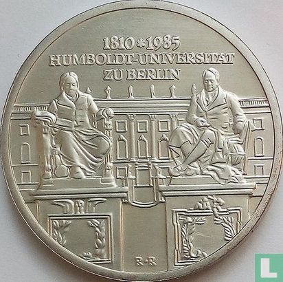 DDR 10 mark 1985 "175th anniversary Humboldt university in Berlin" - Afbeelding 2