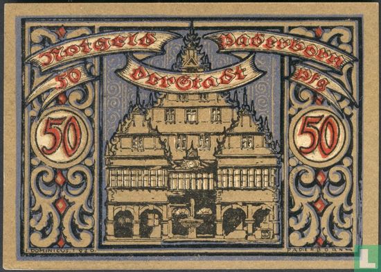 Paderborn, City - 50 Pfennig 1920 - Image 2