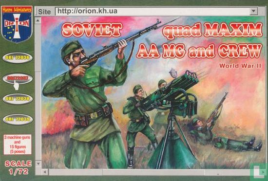 Soviet Quad Maxim AA MG and Crew - Afbeelding 1