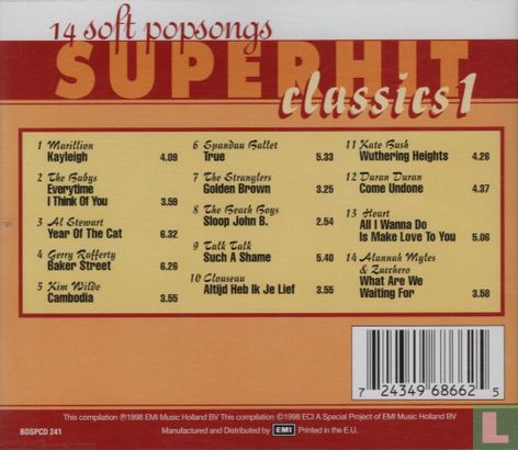 Superhits Classics 1 14 soft popsongs - Afbeelding 2