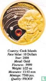 Cookeilanden 10 dollars 2008 (PROOF) "Nicolaus Copernicus" - Afbeelding 3