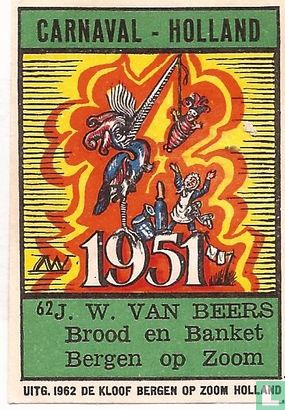 J. W. VAN BEERS - Brood en Banket